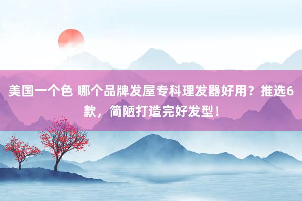 美国一个色 哪个品牌发屋专科理发器好用？推选6款，简陋打造完好发型！